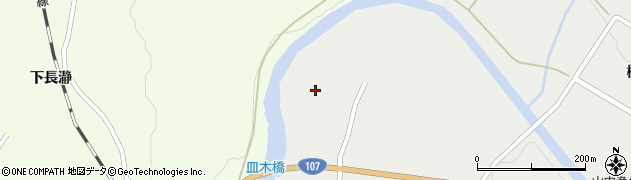 秋田県横手市山内土渕（皿木下段）周辺の地図