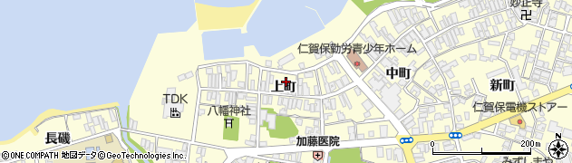 秋田県にかほ市平沢上町54周辺の地図