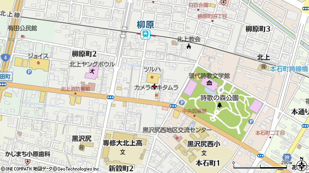 〒024-0083 岩手県北上市柳原町の地図