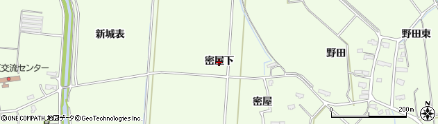 秋田県横手市平鹿町上吉田（密屋下）周辺の地図