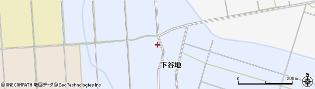 秋田県横手市雄物川町砂子田（下谷地西）周辺の地図