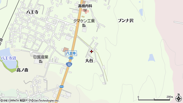 〒013-0043 秋田県横手市安田の地図