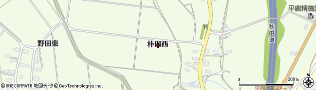秋田県横手市平鹿町上吉田朴田西周辺の地図