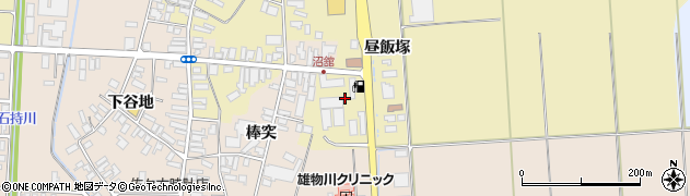 秋田県横手市雄物川町沼館（小谷地）周辺の地図