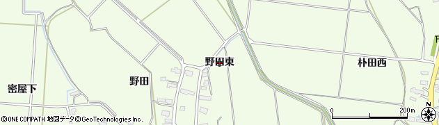 秋田県横手市平鹿町上吉田（野田東）周辺の地図