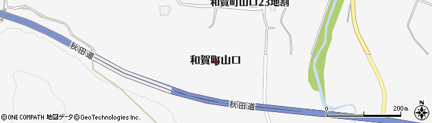 岩手県北上市和賀町山口周辺の地図