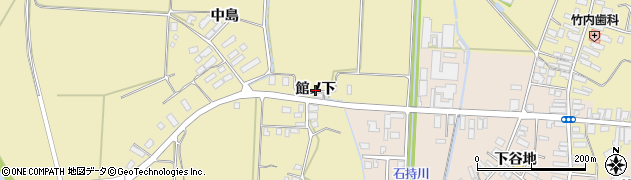 秋田県横手市雄物川町沼館（館ノ下）周辺の地図