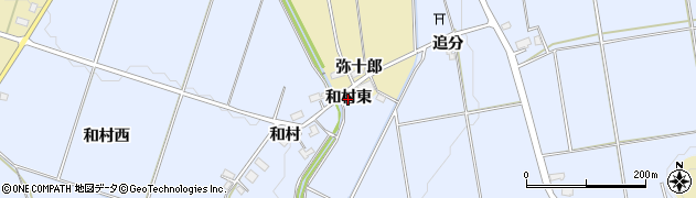 秋田県横手市平鹿町中吉田（和村東）周辺の地図
