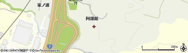 秋田県にかほ市両前寺（阿部館）周辺の地図