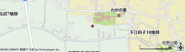 岩手県北上市和賀町長沼８地割周辺の地図