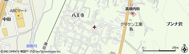 秋田県横手市安田（八王寺）周辺の地図
