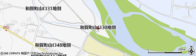 岩手県北上市和賀町山口（３０地割）周辺の地図