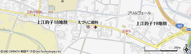 岩手県北上市上江釣子１９地割4周辺の地図
