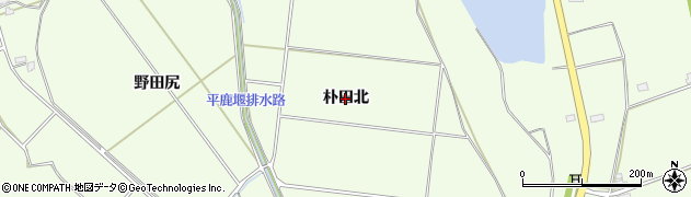 秋田県横手市平鹿町上吉田（朴田北）周辺の地図