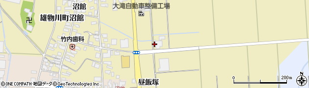 秋田県横手市雄物川町沼館千刈田周辺の地図
