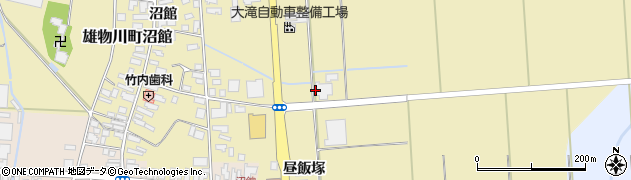 秋田県横手市雄物川町沼館（千刈田）周辺の地図