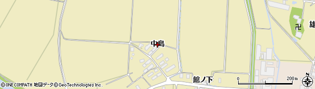 秋田県横手市雄物川町沼館（中島）周辺の地図