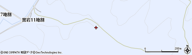 岩手県北上市黒岩１１地割周辺の地図