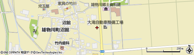 秋田県横手市雄物川町沼館高畑430周辺の地図
