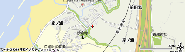 秋田県にかほ市両前寺家ノ浦143周辺の地図