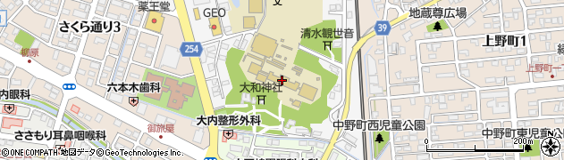 岩手県立　黒沢尻北高等学校同窓会事務局周辺の地図