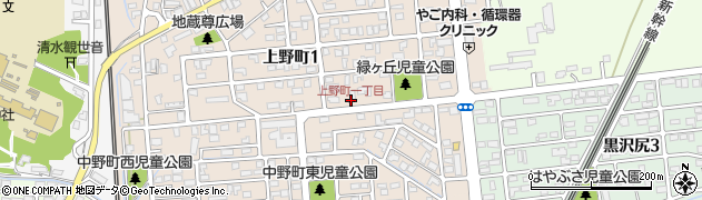 上野町一丁目周辺の地図