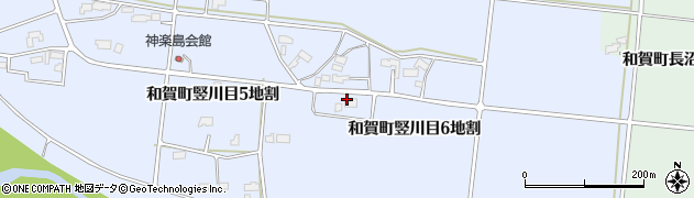 岩手県北上市和賀町竪川目（６地割）周辺の地図