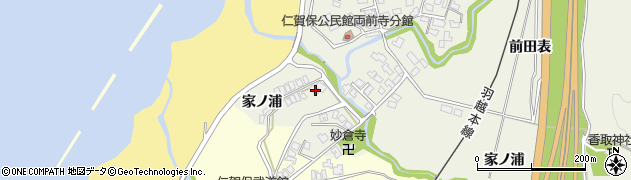 秋田県にかほ市両前寺家ノ浦62周辺の地図