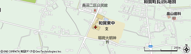 北上市立和賀東中学校周辺の地図