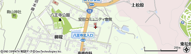 秋田県横手市安田（ブンナ沢）周辺の地図