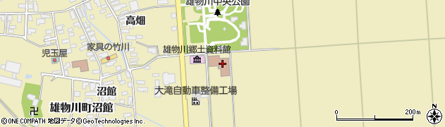 雄物川コミュニティセンター周辺の地図