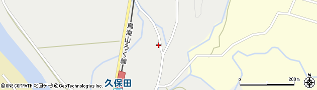 秋田県由利本荘市久保田周辺の地図