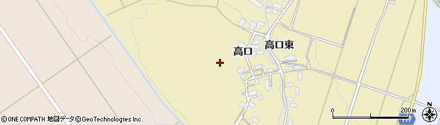 秋田県横手市平鹿町下吉田高口56周辺の地図