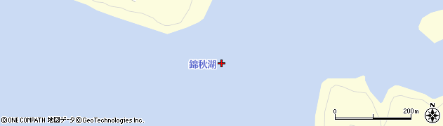 錦秋湖周辺の地図