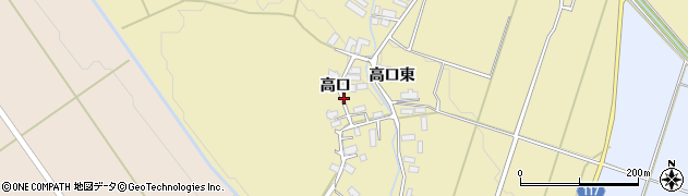 秋田県横手市平鹿町下吉田高口周辺の地図
