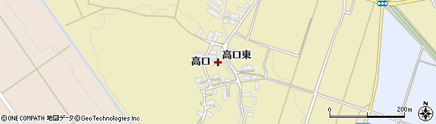 秋田県横手市平鹿町下吉田高口59周辺の地図