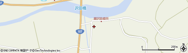 鱒沢簡易郵便局周辺の地図