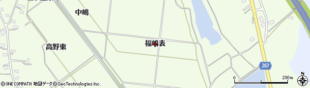秋田県横手市平鹿町上吉田（福嶋表）周辺の地図