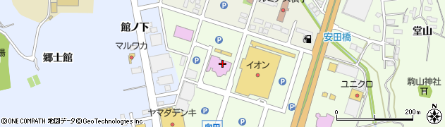 秋田県横手市安田（向田）周辺の地図