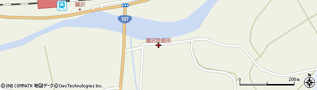 鱒沢診療所周辺の地図