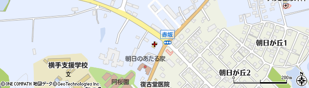 ローソン横手仁坂店周辺の地図