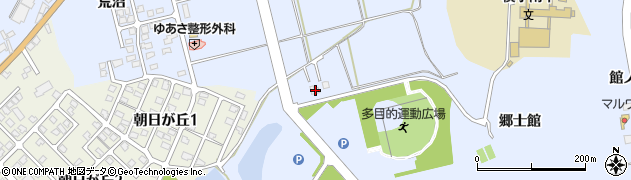 秋田県横手市赤坂大沼沢周辺の地図