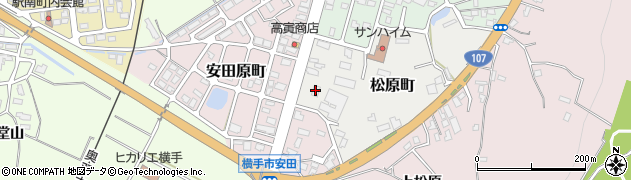 セブンイレブン横手松原町店周辺の地図