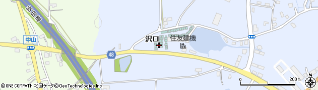秋田県横手市赤坂沢口周辺の地図