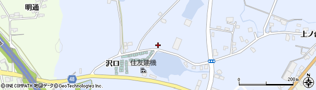 秋田県横手市赤坂中山16周辺の地図