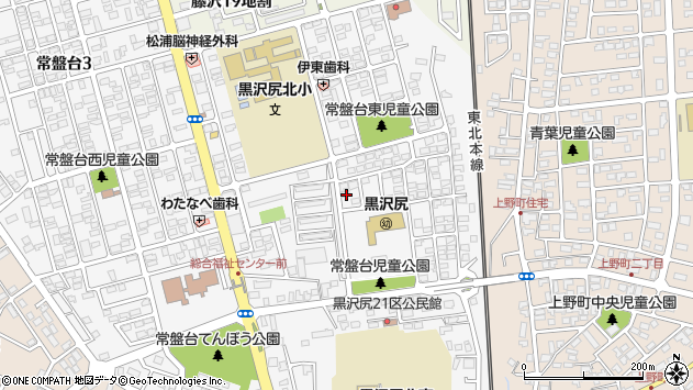〒024-0012 岩手県北上市常盤台の地図