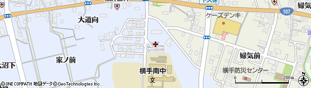 秋田県横手市赤坂（郷士館）周辺の地図