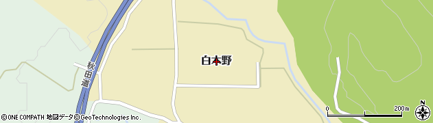 岩手県西和賀町（和賀郡）白木野周辺の地図
