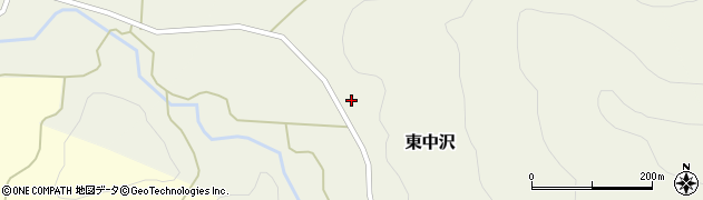 秋田県由利本荘市東中沢清造坊周辺の地図