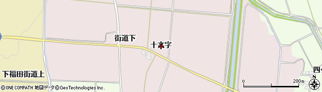 秋田県横手市清水町新田（十文字）周辺の地図